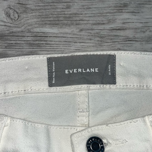 Everlane Cream Jeans Size 30 Ankle - Picture 2 of 5